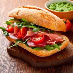 Sandwich supérieur du mercredi " ciabatta italien"